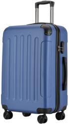 BONTOUR vertical 4 kerekes közepes bőrönd 66x44, 5x27cm, m méretű, kék (120842-Blue) - vasbutor
