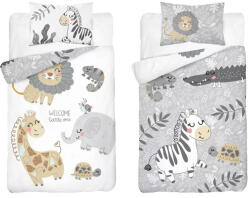  Bambusz ágynemű huzat 90*120 cm - Állatkert szürke