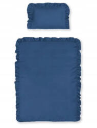  Pamut ágynemű huzat fodros 90*120 cm - Denim
