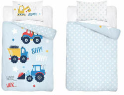  Pamut ágynemű huzat 90*120 cm - Beep! kék