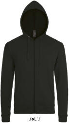 SOL'S Stone - unisex zipzáros, kapucnis pulóver (so01714bl-m)