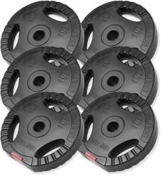 Gorilla Sports Súlytárcsa szett 30 kg műanyag (6×5 kg) (100297-00007-0113) - gorillasports Súlytárcsa