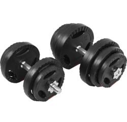 Gorilla Sports Súlyzó szett műanyag súlytárcsával 30 kg (100679-00007-0032) - gorillasports