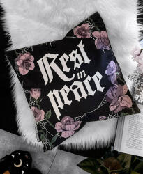 KILLSTAR față de pernă KILLSTAR - Grave Bloom - Black - KSRA013050 Lenjerie de pat