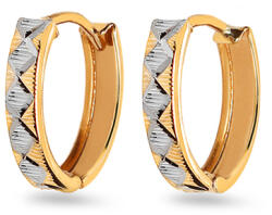 Heratis Forever Kéttónusú fülbevaló gravírozással IZ11031B