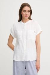 Tommy Hilfiger len ing állógalléros, bézs, relaxed, WW0WW44715 - bézs 40