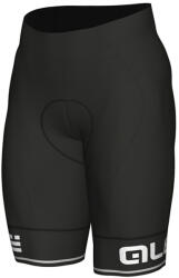 ALÉ Rövid kerékpáros nadrág kantár nélkül - CORSA - fehér/fekete