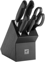 ZWILLING FOUR STAR | késblokk szett 6 darabos | bükk | fekete (35144-600-0)