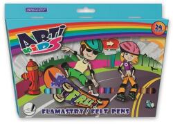 GRANIT Filctoll készlet, GRANIT "Arti Kids", 24 különbözõ szín (24 db) (TGFL24)
