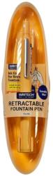  Stilou retractabil Writech corp portocaliu + 5 patroane cu cerneală albastru