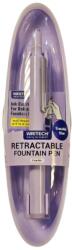  Stilou retractabil Writech corp violet + 5 patroane cu cerneală albastru