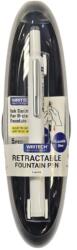  Stilou retractabil Writech corp alb + 5 patroane cu cerneală albastru