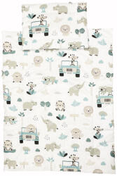  Pamut, 2 részes bébi ágynemű garnitúra 70x90 cm, 30x40 cm - Szafaris (215016szafari)