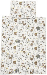  Pamut, 2 részes bébi ágynemű garnitúra 70x90 cm, 30x40 cm - Őzikés (215016ozike)