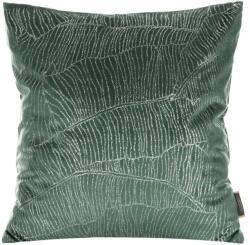 Takoy Bársony díszpárnahuzat ezüst banánlevél-motívummal-HF-387686