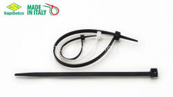 SapiSelco Kábelkötegelő, 550x9 Fekete Gyorskötöző - ERŐS, tartós SapiSelco SELFIT iparilag is minősített kötegelő 100db/csomag [SEL. 3.142]