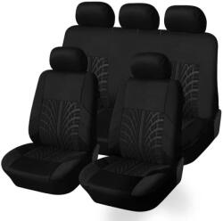 Ro Group Set Huse Scaune Auto RoGroup Mesh, material textil, 9 Bucati, culoare negru