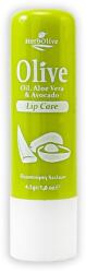 Herbolive Balsam de buze cu ulei de masline si aroma de avocado, 4.5g, Herbolive