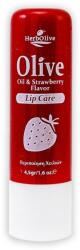 Herbolive Balsam de buze cu ulei de masline si aroma de capsuni, 4.5g, Herbolive