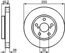 Bosch Disc frana BOSCH 0 986 478 858 (0 986 478 858)