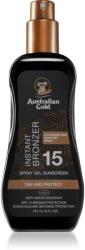 Australian Gold Spray Gel Sunscreen With Instant Bronzer spray pentru bronzat SPF 15 237 ml