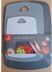 Smile SDB-7 - Vágódeszka készlet - 3 Részes, Műanyag, Szürke (FTsdb-7)