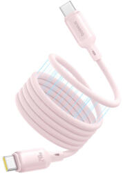 Baseus - PicoGo adatkábel (P10376800411-00) - Mágneses, Type-C - Type-C, 240W, Gyors töltés, 480Mbps, Szilikon, 1m - Rózsaszín