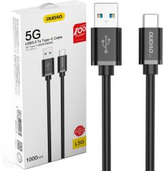 Dudao USB - USB Type C Super Fast Charge kábel, 1 m, fekete