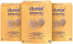 Durex Sensual Extra Lube 3× 20db (KND224s3)
