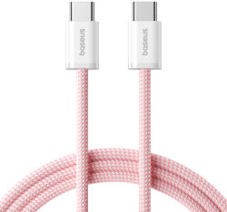 Baseus - Data Cable Dynamic 4 Series (P10381400411-01) - Type-C, Gyors töltés, 100W, 480Mbps, Intelligens chip, 2m - Rózsaszín