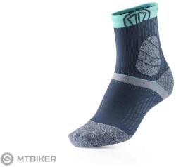 Sidas Trail Protect zokni, szürke/türkiz (XS (35-36))