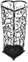 Art-Pol Klasszikus fekete fém esernyőtartó állvány kacskaringós mintával 63, 5x20x23, 5cm (108036)