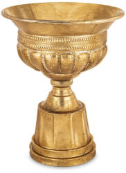 Art-Pol Antique design sárgaarany serleg formájú talpas fém váza 46x37x37cm (175639)