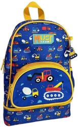 Luna Luna: Must Team Munkagép mintás lekerekített, izoterm ovis hátizsák 25x14x36cm (000586656) - innotechshop