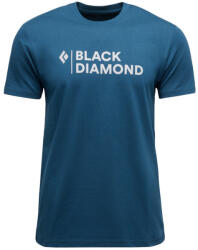 Black Diamond M Mini Stacked Ss Tee férfi póló M / kék