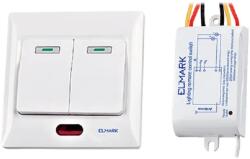 ELMARK Intrerupator dublu cu RF 2 canale 600W alb, 99102 (99102)