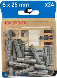 KOELNER UNIPLUG nagyteljesítményű univerzális nylon dübel 5x25 mm (B-UNIFIX-05) (64441)