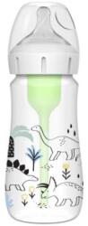 Dr. Brown's Sticlă pentru sugari Dino options+ Gât larg 270 ml Anti-colici - 1 buc (WB91010-INTL (IP5127)
