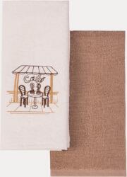 Luisa Moretti CAFE konyharuhák, 2 db Krém szín-bézs / Cream-Beige Szett (2 db, 40x60 cm-es)
