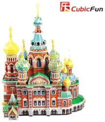 CubicFun 3D пъзел с 233 части CubicFun - Храм Възкресение Христово (Русия)