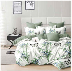 Talo Lenjerie pat dublu, bumbac finet, 6 piese, cearceaf normal 220x240cm, cearceaf pilota 200x220cm, 2 fete de perna 50x70, 2 fete de perna 70x70-A1093 (A1093) Lenjerie de pat