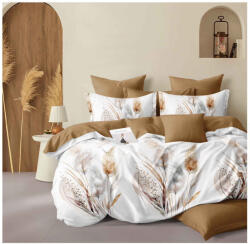 Talo Lenjerie pat dublu, bumbac finet, 6 piese, cearceaf normal 220x240cm, cearceaf pilota 200x220cm, 2 fete de perna 50x70, 2 fete de perna 70x70-A1081 (A1081) Lenjerie de pat