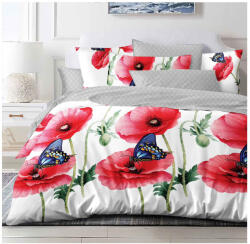 Talo Lenjerie pat dublu, bumbac finet, 6 piese, cearceaf normal 220x240cm, cearceaf pilota 200x220cm, 2 fete de perna 50x70, 2 fete de perna 70x70-A1095 (A1095) Lenjerie de pat