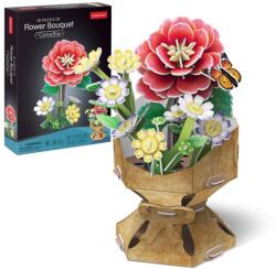 CubicFun - Buchet de flori 3D Camelie 109 piese (CUW3302h)