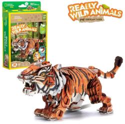 CubicFun - National Geographic Animale Salbatice Puzzle 3D Tigru Siberian 87 piese (CUDS1071h) - ejuniorul