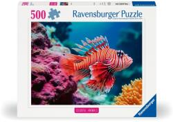 Ravensburger - Puzzle animale colorate pestele leu rosu 500 piese (RVSPA01334) - ejuniorul