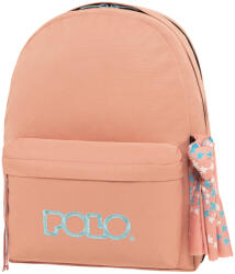 Polo Double Scarf Ghiozdan De Spate Școala Gimnazială-Liceu Cu Husă Pentru Sticlă De Apă Salmon/Cyan 27 Litri 30 X 24 X 42 Cm 9-01-235-3756 (9-01-235-3756)