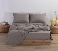 Nef-Nef Homeware Cearșaf Super dublu cu Elastic 160x200+30cm. Basic 011711 1185 Mocca (011711)