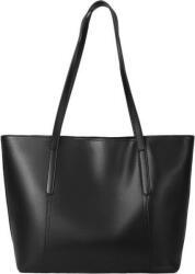 Foxer De piele Geantă de damă Shopper De umăr Neagră 958V422F (958V422F)