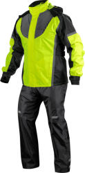 Nordcode Rainsuit Wave Set impermeabil pentru pantaloni și jachetă de motocicletă pentru bărbați Black - Fluo Yellow NOR000RAI18 (NOR000RAI18)